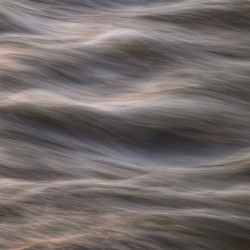 Flowing Creek Sunset Abstract Portrait