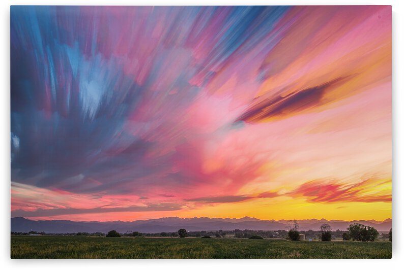Colorado Front Range Sunset Timed Stack by Bo Insogna