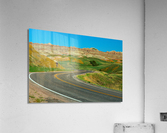 Colorful Winding Roads - Exploring the Badlands in South Dakota  Impression acrylique