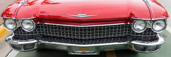 Front End of a Stunning Red Cadillac Eldorado  Digital Download