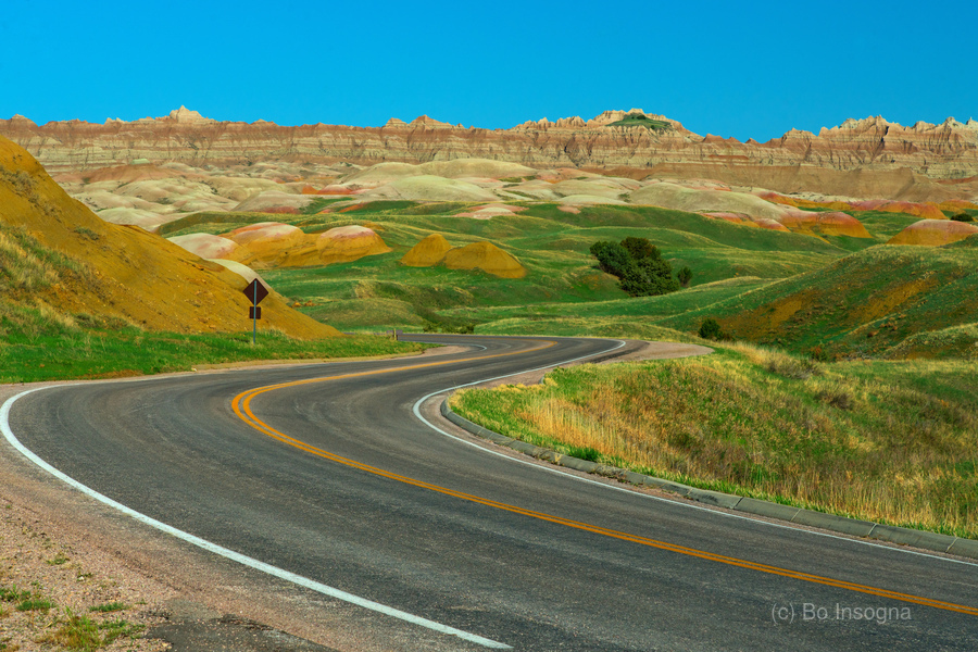 Colorful Winding Roads - Exploring the Badlands in South Dakota  Print