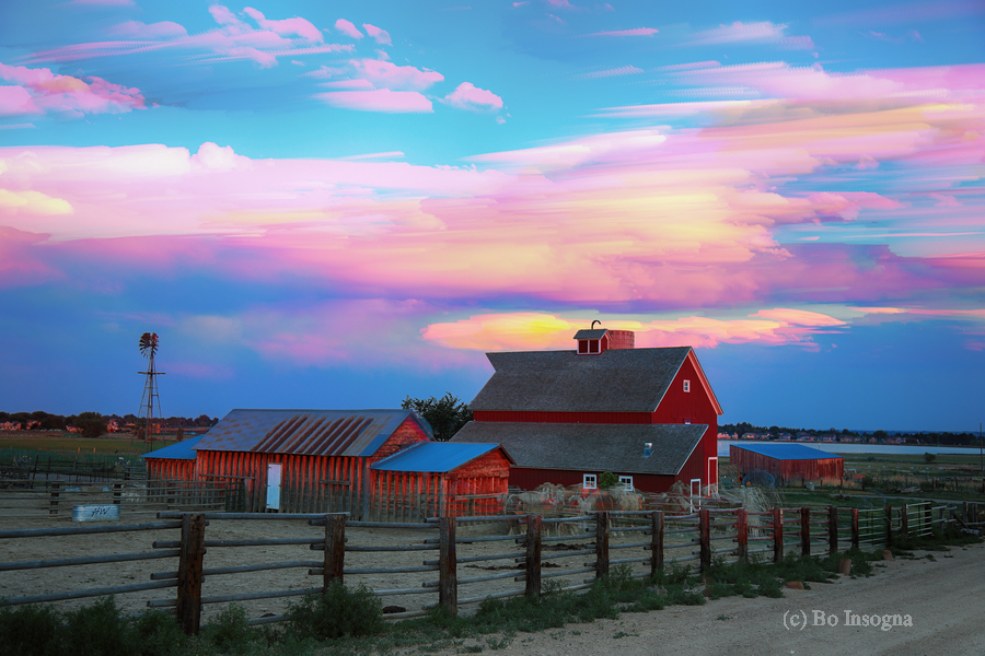 Ghost Horses Pastel Sky Timed Stack  Print