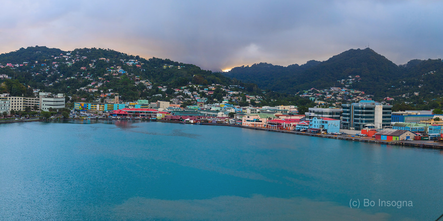 Saint Lucia Castries Panorama Part 2  Imprimer