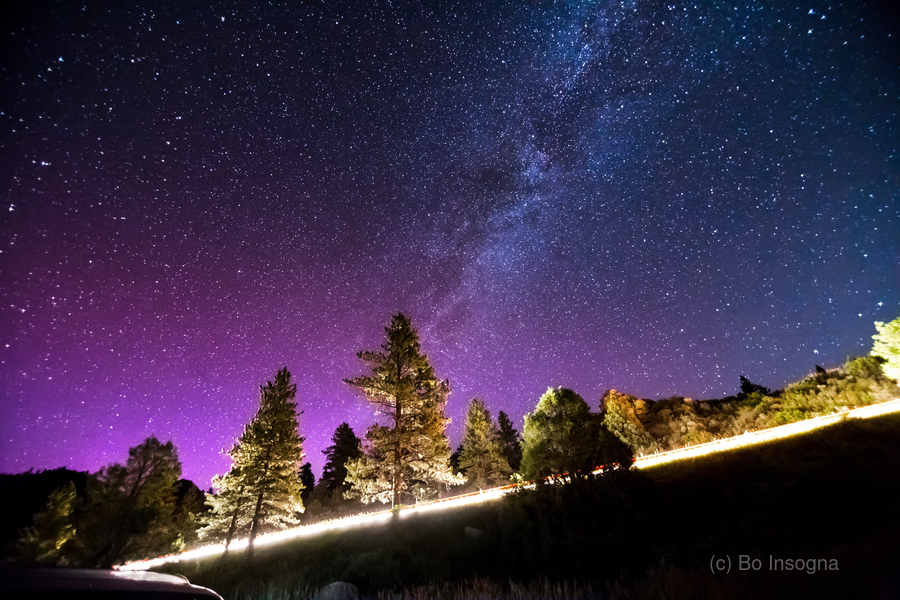 Starry Night Sky Astrophotography Colorado Rocky Mountains  Imprimer