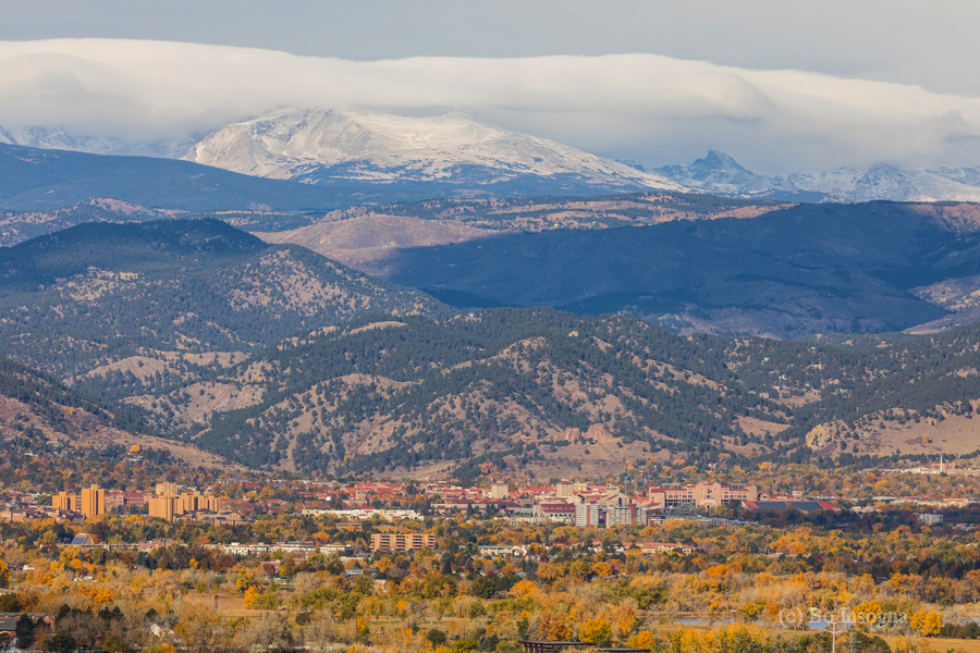 University of Colorado Boulder Autumn West View  Print