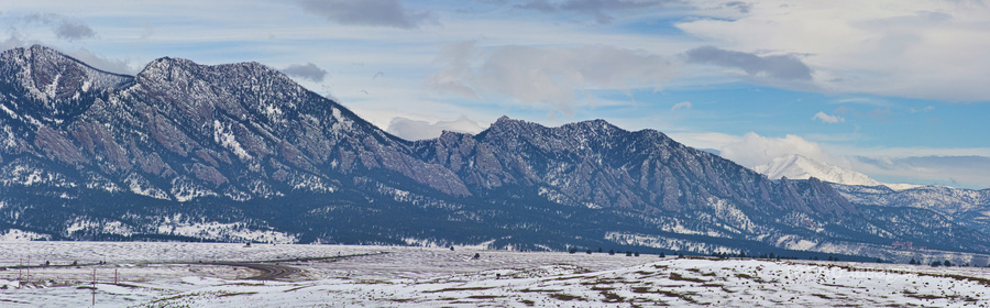Flatirons Longs Peak Rocky Mountain Panorama  Imprimer