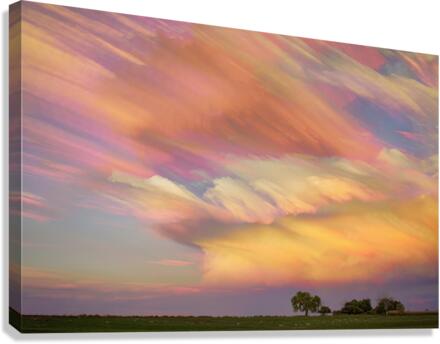 Pastel Painted Big Country Sky  Canvas Print