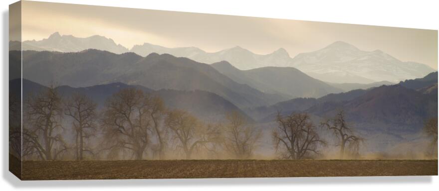 Boulder County Colorado Layers Panorama  Canvas Print