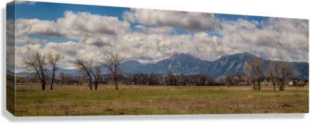 Boulder Colorado Front Range Panorama View  Impression sur toile