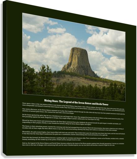 Rising Stars: The Legend of the Seven Sisters and Devils Tower  Impression sur toile