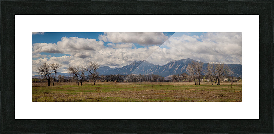 Boulder Colorado Front Range Panorama View  Impression encadrée