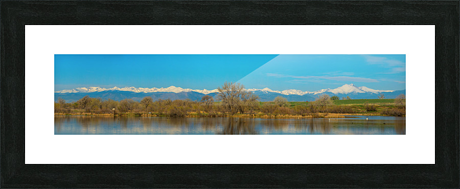 Colorado Rocky Mountain Front Range Panoramic  Framed Print Print