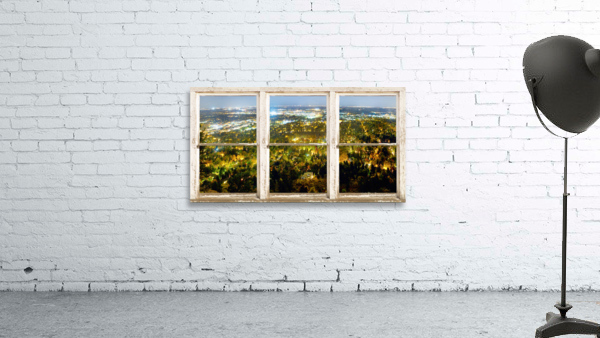 City Lights Picture Window Frame Photo Art by Bo Insogna