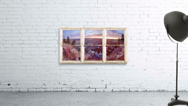 Mountain City White Rustic Barn Picture Window by Bo Insogna