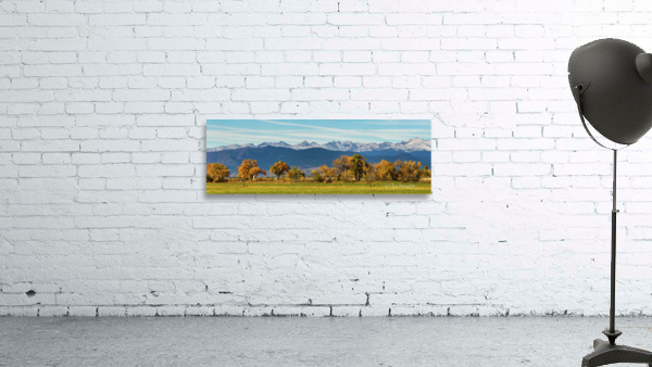 Rocky Mountain Autumn Farming Panorama by Bo Insogna