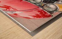 Front End of a Stunning Red Cadillac Eldorado  Wood print