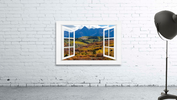 Colorful Rocky Mountains Open Window View by Bo Insogna