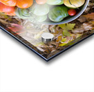 Colorful Heirloom Tomato Harvest in Autumn Leaves Acrylic print