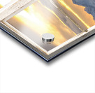 Rocky Mountain Sunset White Rustic Barn Window Acrylic print