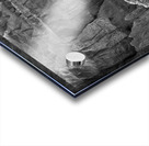 Monochrome Mystique Intricate Enigmatic Maze of Badlands Canyons Acrylic print