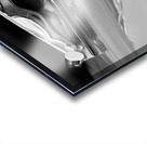 Jaguar Car Hood Ornament Reflection BW Acrylic print