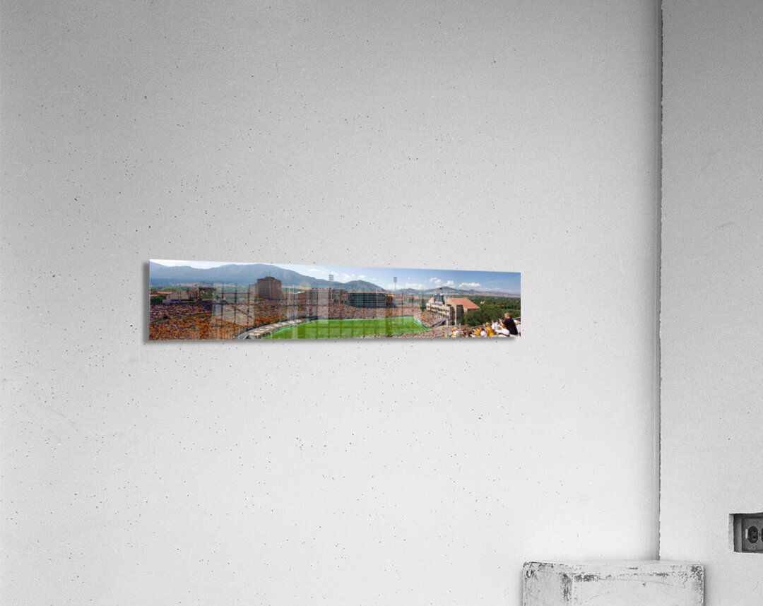 University of Colorado Boulder Folsom Field Long  Panorama Acrylic Print