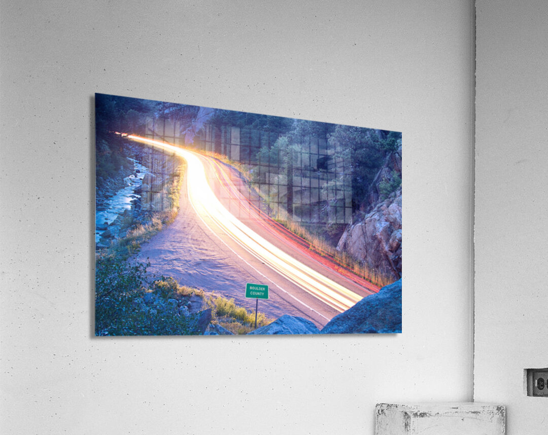 Boulder County Colorado Blazing Canyon View Acrylic Print