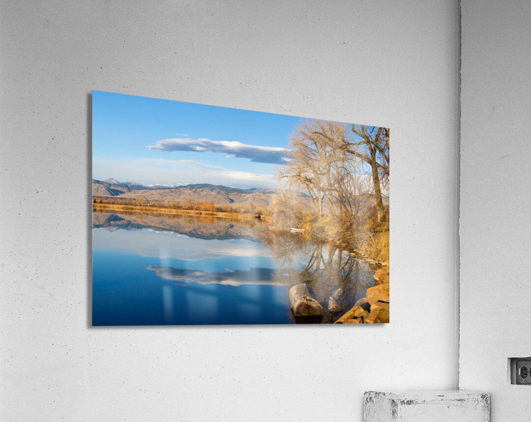 Colorado Rocky Mountain Lake Reflection View Acrylic Print