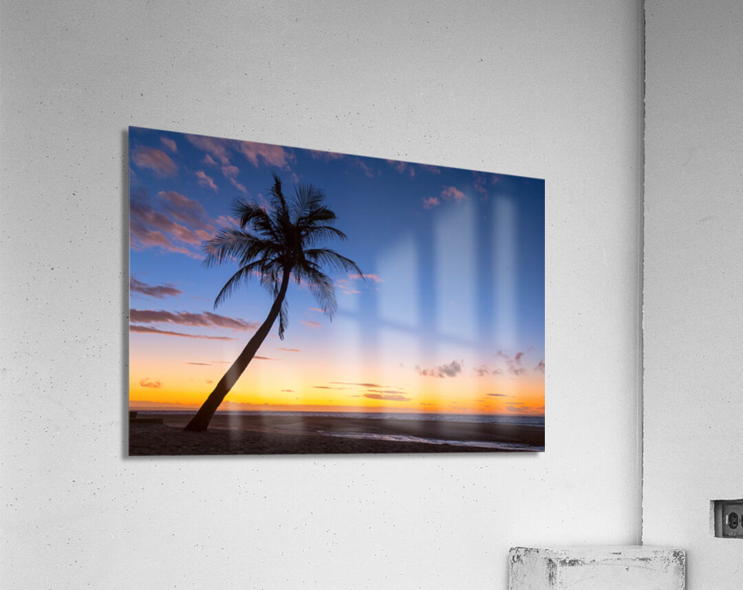 Tropical Island Sunrise Acrylic Print