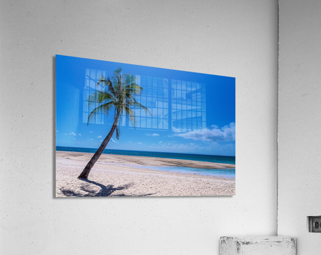 Tropical Blue Skies And White Sand Beaches Acrylic Print
