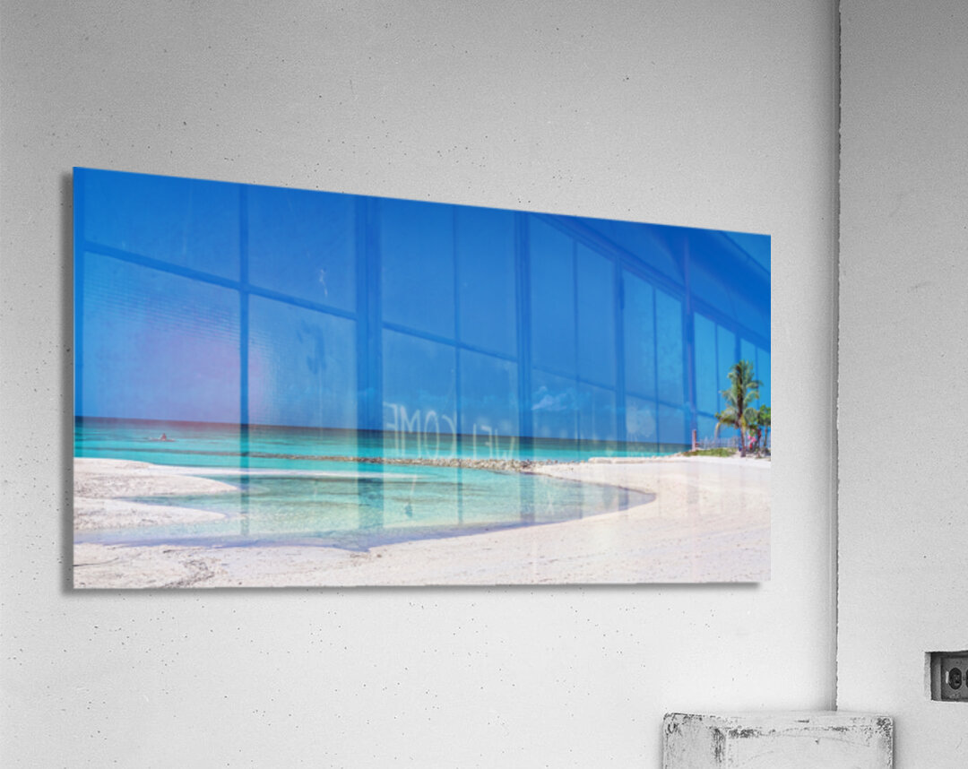 White Sand Blue Lagoon Acrylic Print