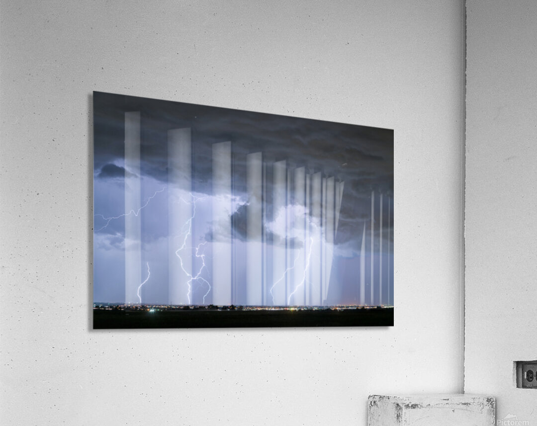 Lightning Striking Firestone Colorado 2 Acrylic Print