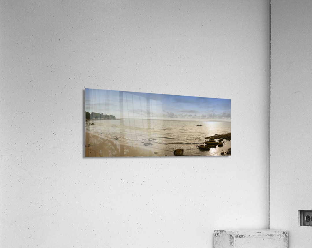 Tranquil Panoramic Beachscape of Negros Oriental Acrylic Print