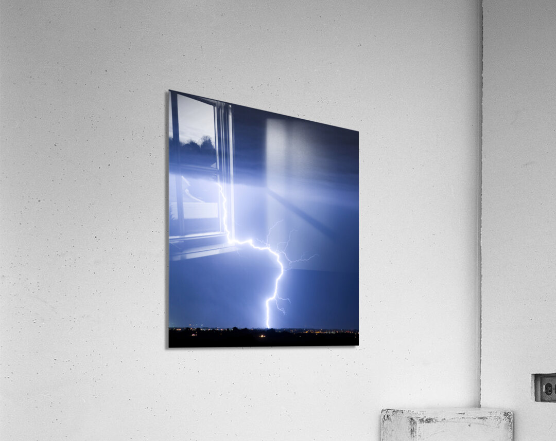 C2G Lightning Strike Acrylic Print