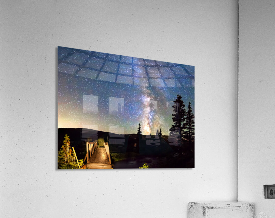 Walking Bridge to The Milky Way Acrylic Print