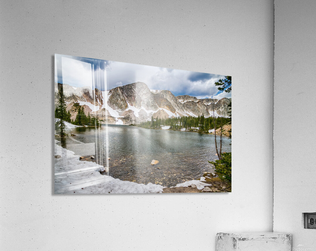 Mountain Majesty Medicine Bow Peak Reflection Acrylic Print