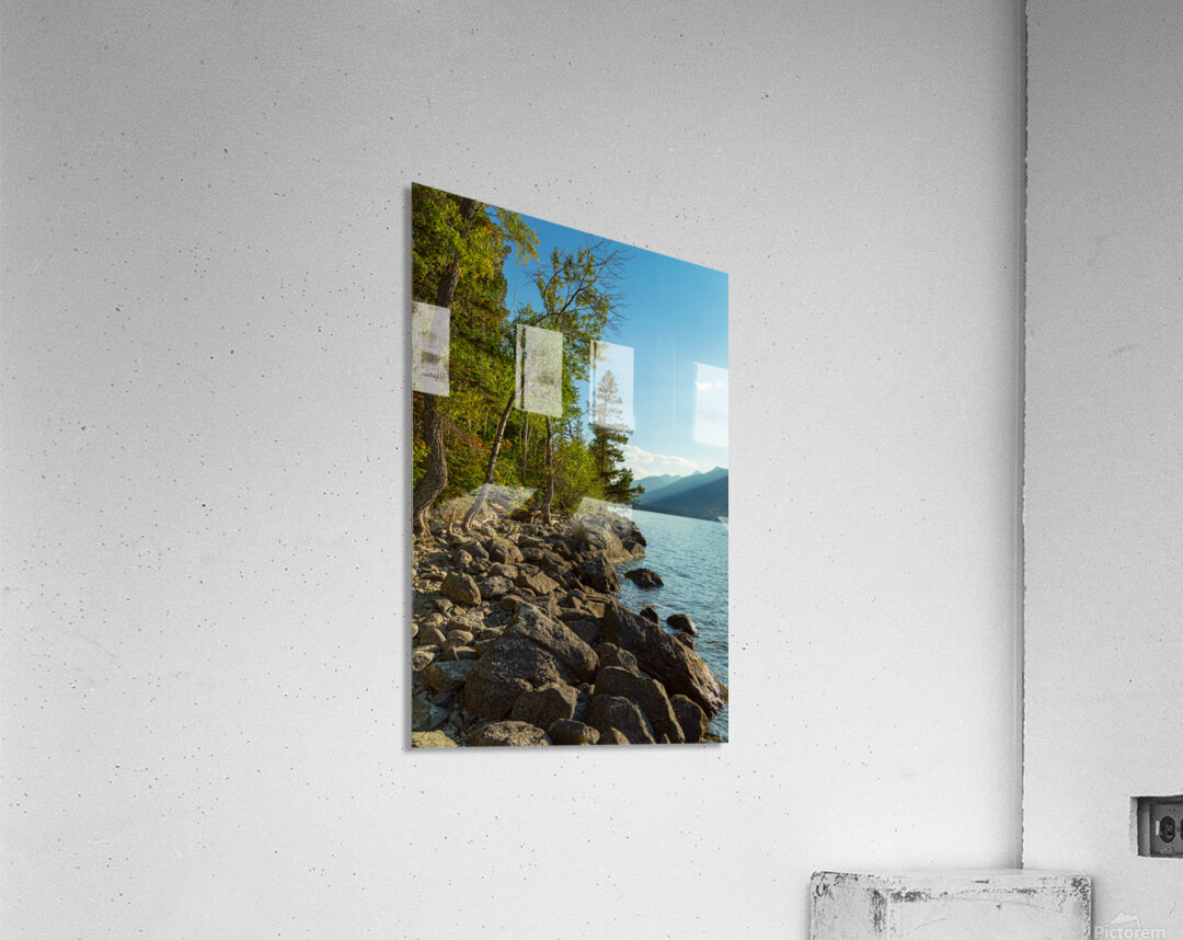 Jenny Lake Rocky Shoreline Grand Teton National Park Fine Art Print Acrylic Print