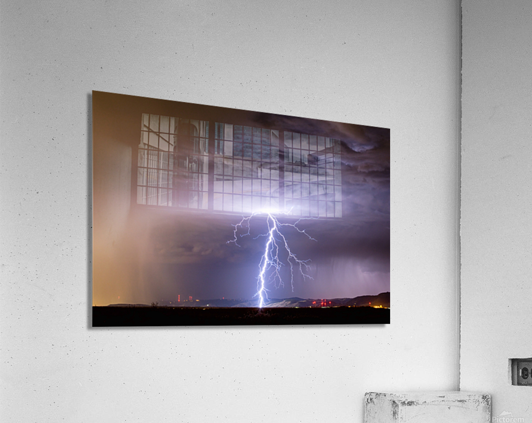 Lightning Strikes Following Rain  Impression acrylique 