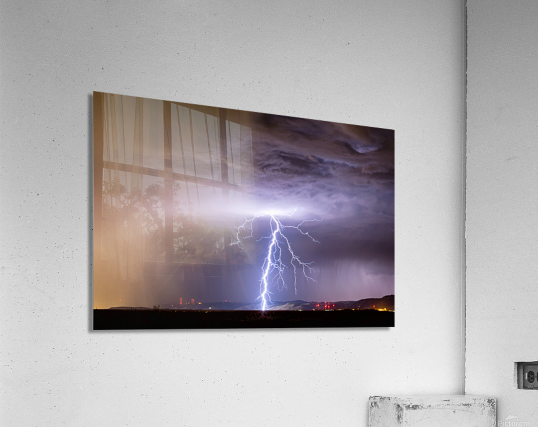 Lightning Strikes Following Rain  Impression acrylique 