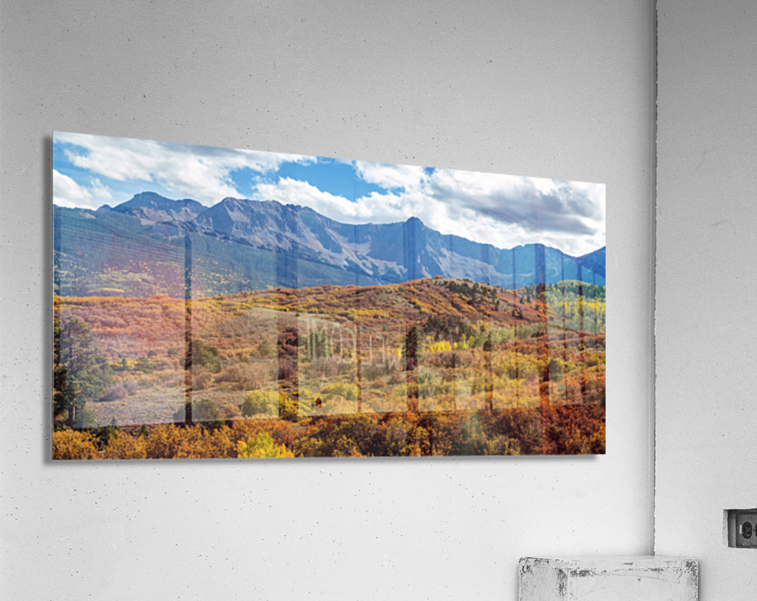 Colorado Painted Landscape Panorama PT1 Acrylic Print