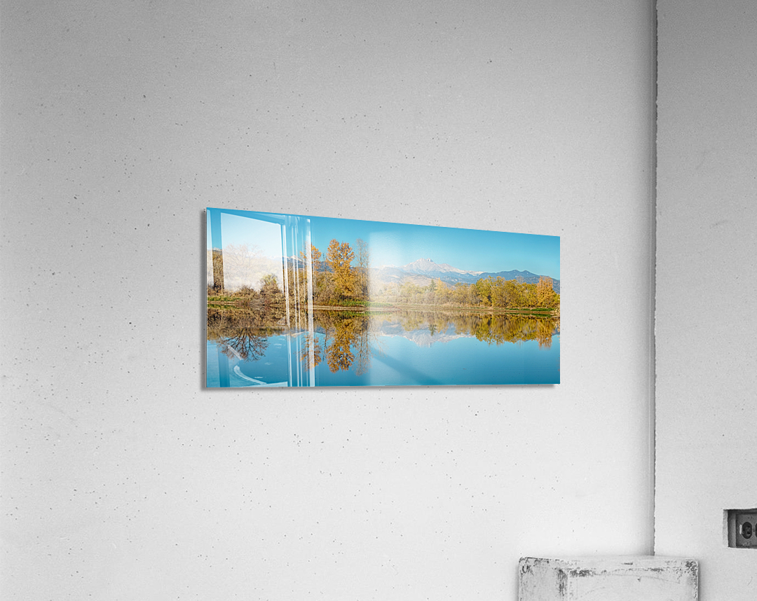 Autumn CO Twin Peaks Golden Ponds Reflections Acrylic Print