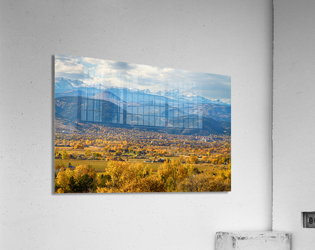 Boulder Colorado Autumn Scenic View  Acrylic Print 