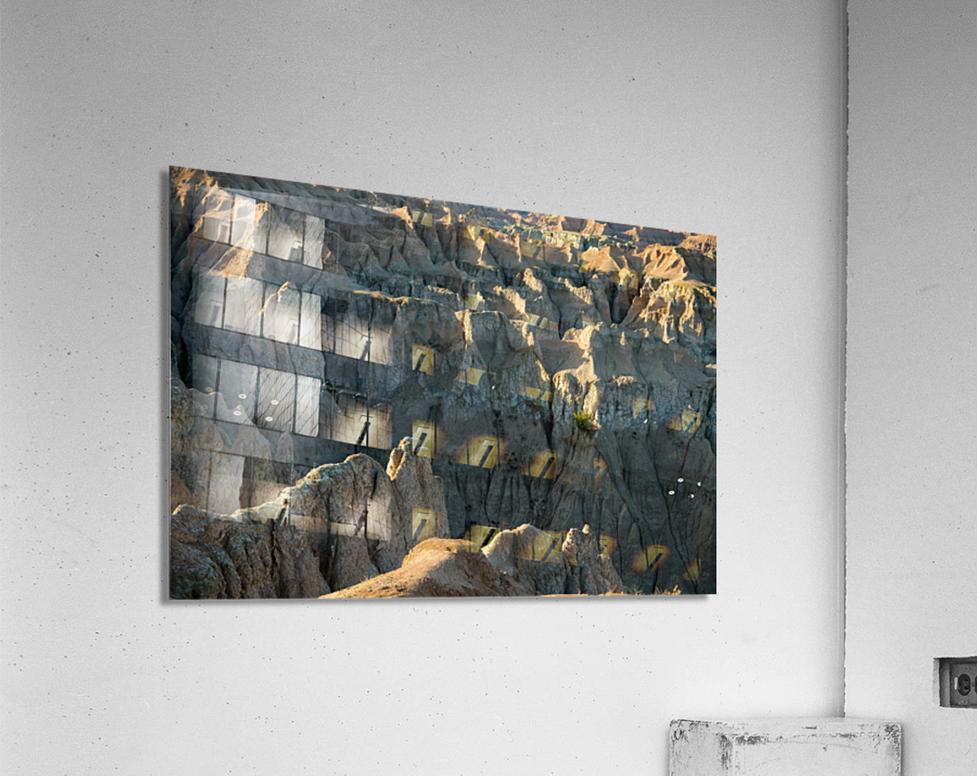 A Tapestry of Textures - Exploring the Badlands  Acrylic Print 