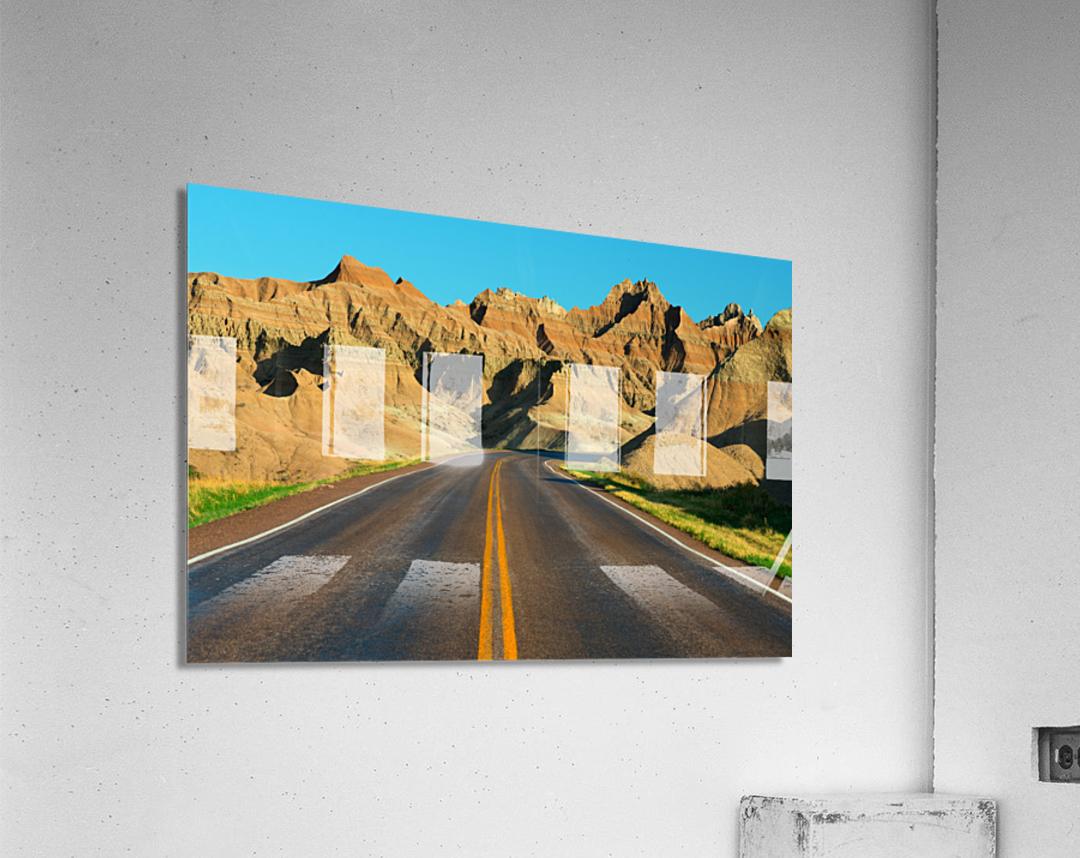 Majestic Badlands of South Dakota - A Scenic Drive of Natural Beauty Acrylic Print