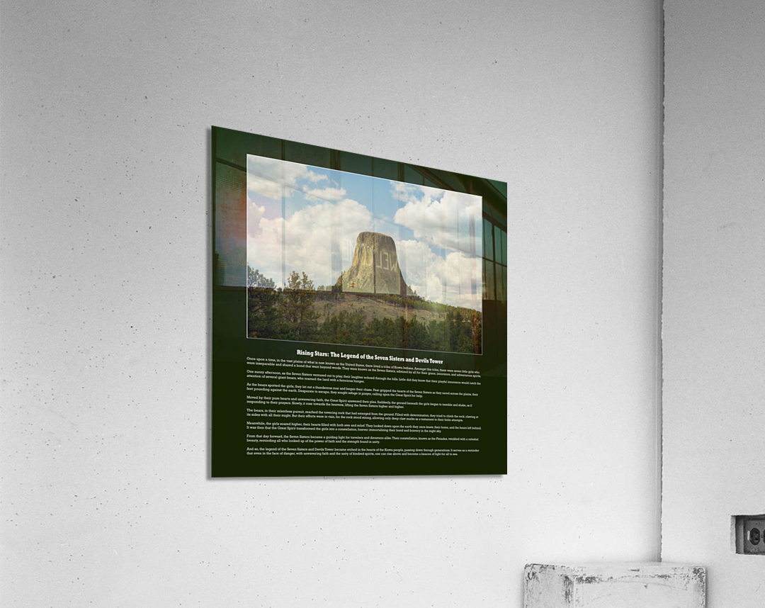 Rising Stars: The Legend of the Seven Sisters and Devils Tower Acrylic Print