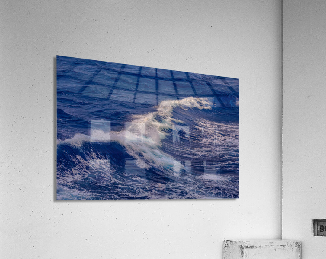 Waves Gracefully Cresting Acrylic Print