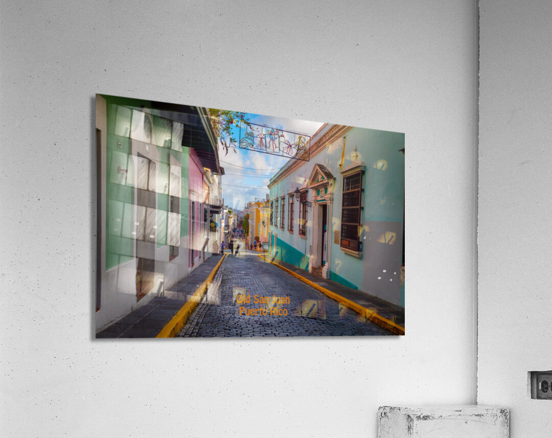 Vibrant Essence of Old San Juan Puerto Rico Poster Acrylic Print