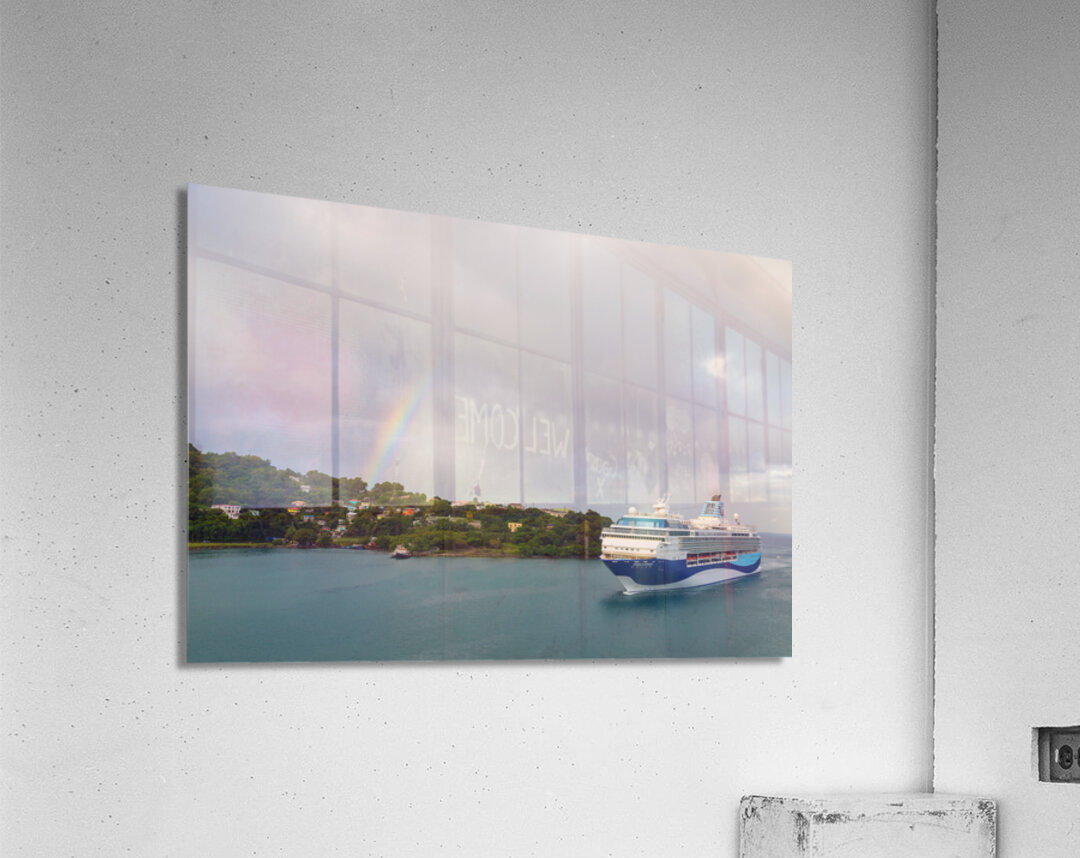 Rainbow - Marella Voyager Cruise Ship - St Lucia Acrylic Print