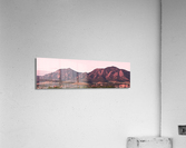 Flatiron first light Panorama Boulder CO  Impression acrylique