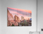 Colorado Garden of the Gods Sunset View 1  Impression acrylique